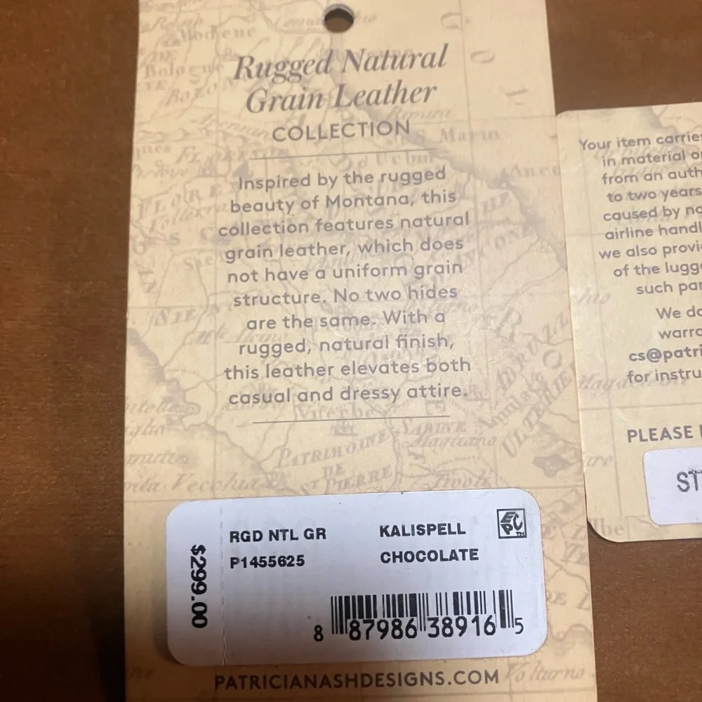 Patricia Nash Dark Brown Leather Shoulder Bag KALISPELL style P1455625 - Picture 6 of 7